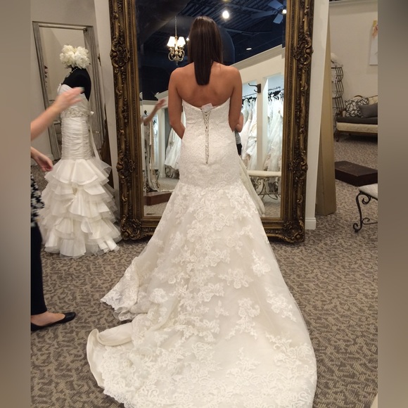 Fit and flare style with a strapless, sweetheart. rhinestone belt included. NWT - Picture 2 of 4